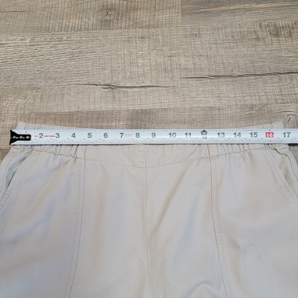 J Jill Purejill Wide Leg Pull On Pants Size Medium Tencel Cotton Blend Elastic - Picture 10 of 11